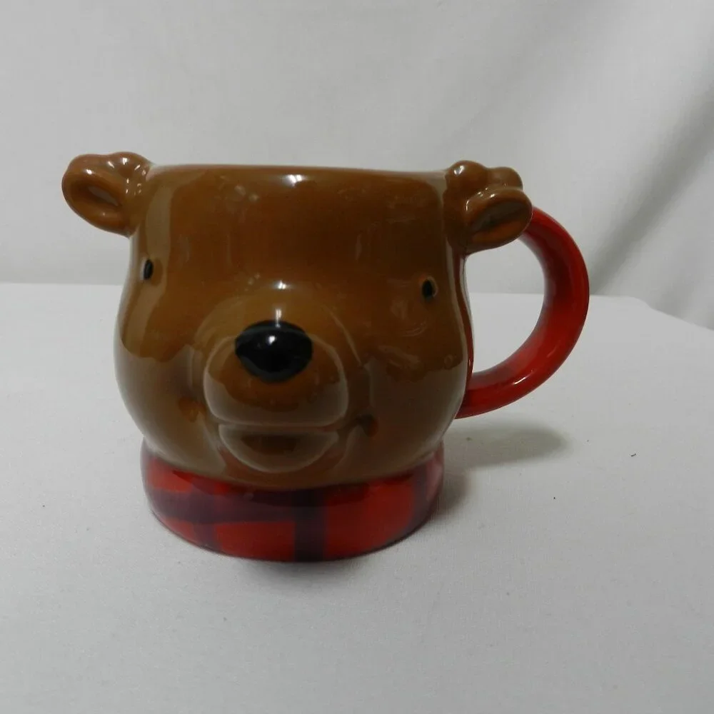 Wonderland Target Christmas Holidays Teddy Bear Mug Cup 3D micro safe NEW NWT